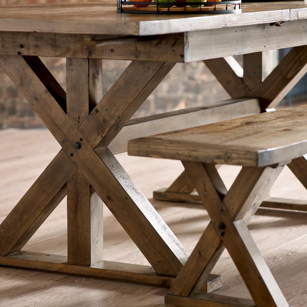 Allenby Pine Wood Extending Dining Table Table